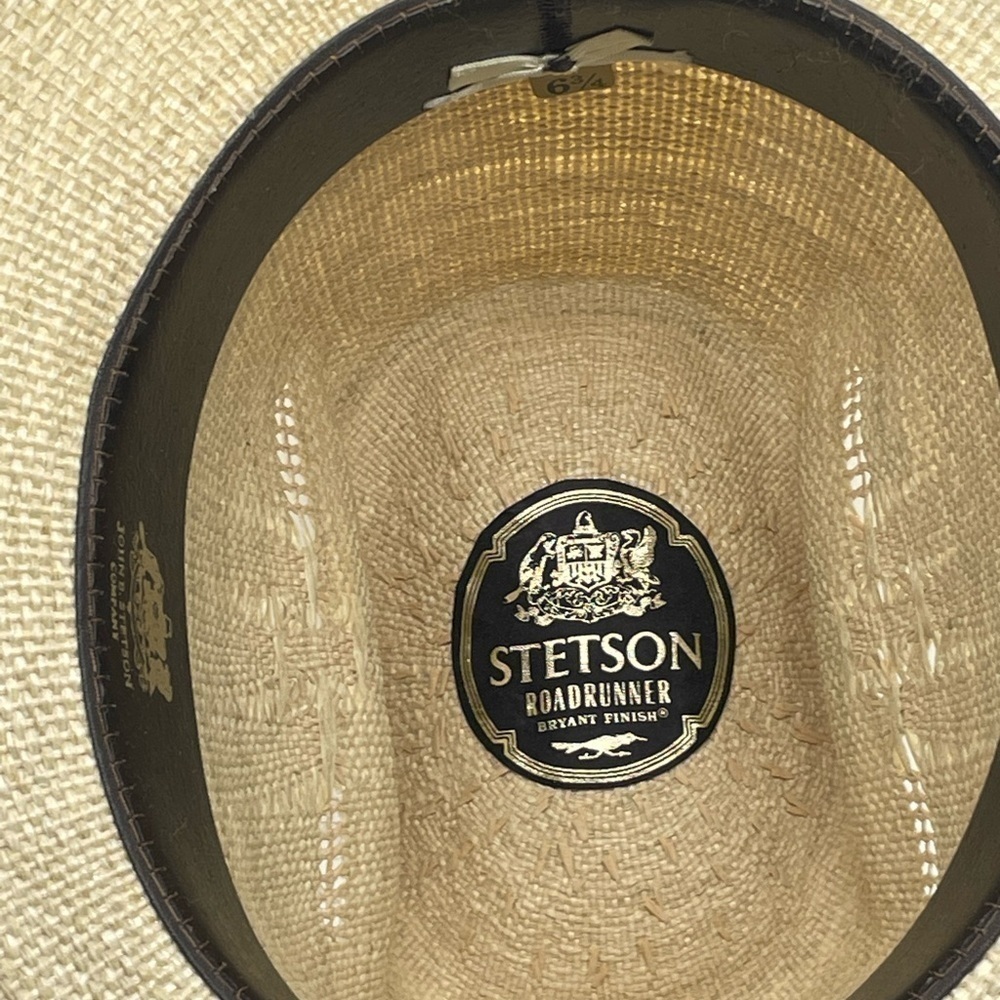 Unisex Stetson Vintage Roadrunner Straw Hat size 6 3/4‌‌ - Picture 8 of 11